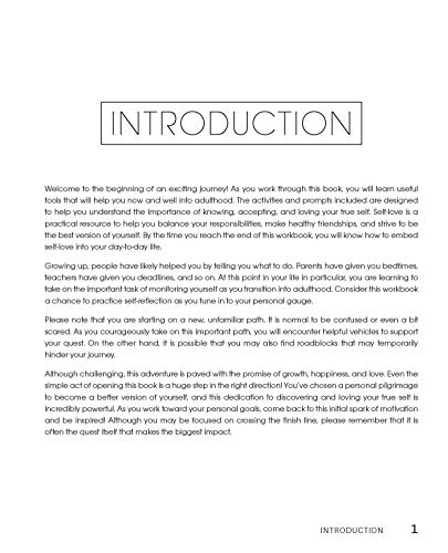 The Self-Love Workbook for Teens: A Transformative Guide to Boost Self-Esteem, Build a Healthy Mindset, and Embrace Your True Self (Self-Love Books)