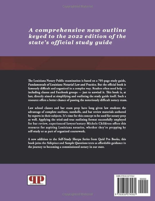 Louisiana Notary Exam Outline to the 2022 Study Guide: A Simpler Summary of the Official Book