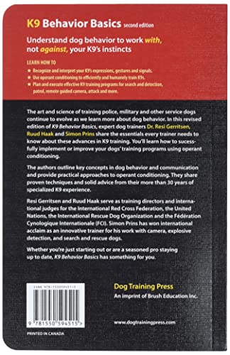 K9 Behavior Basics: A Manual for Proven Success in Operational Service Dog Training (K9 Professional Training Series)