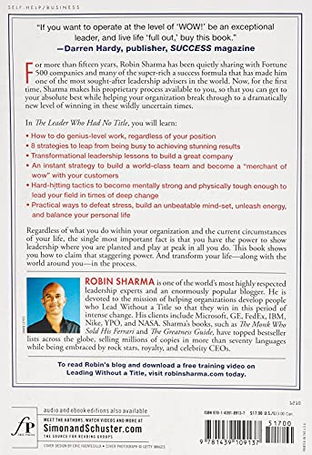 The Leader Who Had No Title: A Modern Fable on Real Success in Business and in Life