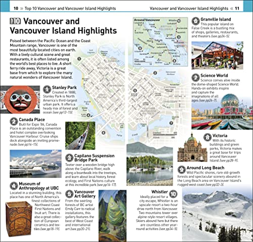 DK Eyewitness Top 10 Vancouver and Vancouver Island (Pocket Travel Guide)