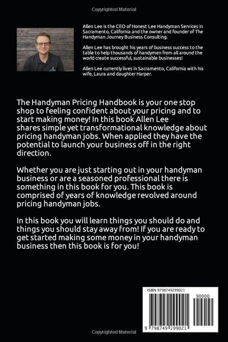 Handyman Pricing Handbook: Be confident about your pricing and start making money!