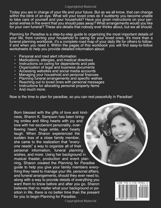 Planning for Paradise: An Organized Guide to the Most Important Details of Your Life and Specific Wishes