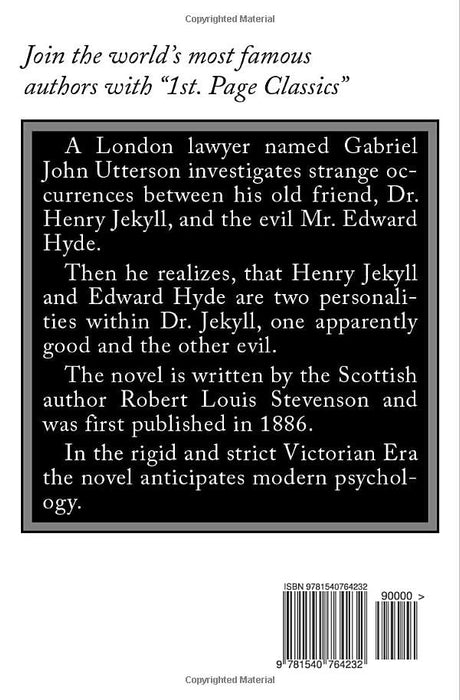 The strange case of Dr. Jekyll and Mr. Hyde: unabridged - first published in 1886 (1st. Page Classics)