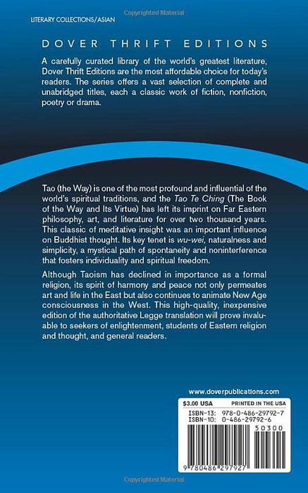 Tao Te Ching (Dover Thrift Editions: Religion)