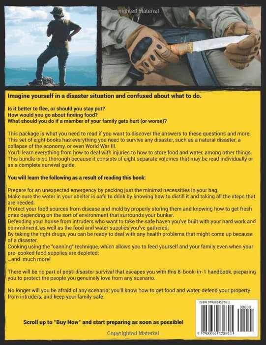 The Prepper’s Survival Bible 8 in 1: The Ultimate Guide to Survive Any Catastrophe.Learn Stockpiling, Home Defense, First Aid., and Other Life Saving Strategies