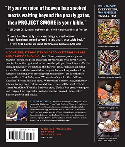 Project Smoke: Seven Steps to Smoked Food Nirvana, Plus 100 Irresistible Recipes from Classic (Slam-Dunk Brisket) to Adventurous (Smoked Bacon-Bourbon Apple Crisp) (Steven Raichlen Barbecue Bible Cookbooks)