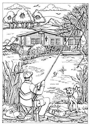 Creative Haven Summer Scenes Coloring Book (Creative Haven Coloring Books)