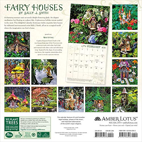 Fairy Houses 2021 Wall Calendar