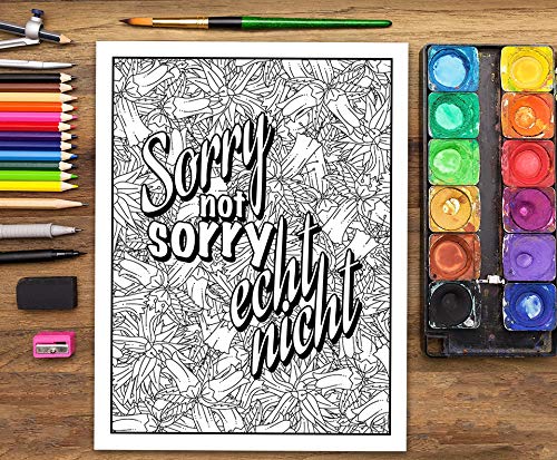 Ein bissiges Malbuch für Erwachsene (German Edition)