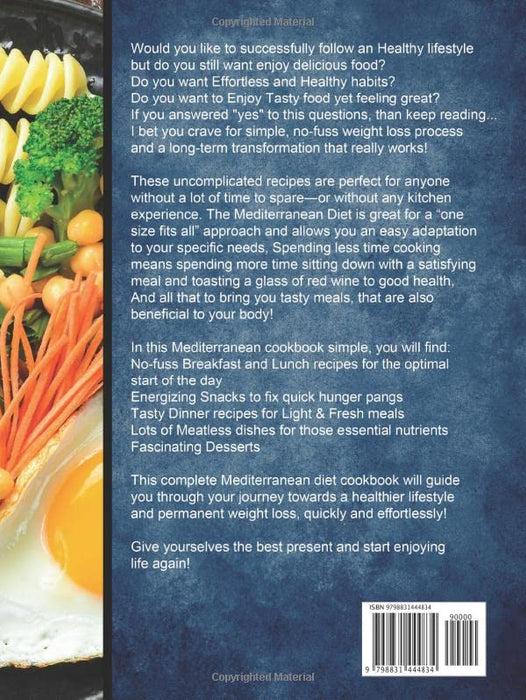 Mediterranean Diet Cookbook for Beginners: 1000 Affordable and Delicious Recipes for Healthy Living( 21 Days Meal Plan Included)