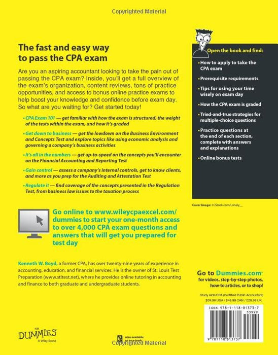 CPA Exam For Dummies with Online Practice
