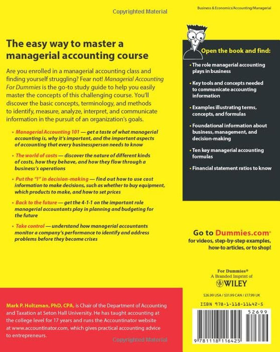 Managerial Accounting For Dummies