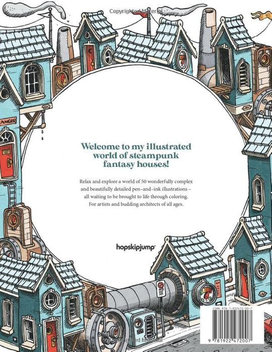 Steampunk Houses Coloring Book (R.J. Hampson Coloring Books)