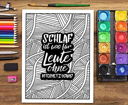 Ein bissiges Malbuch für Erwachsene (German Edition)