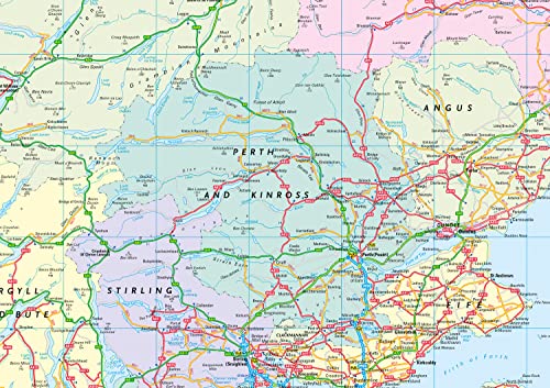 Collins Road Atlas – 2023 GB Map of Britain: Folded Road Map