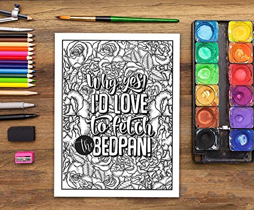 Nurse Life: A Snarky Adult Coloring Book