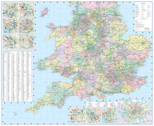 Collins Road Atlas – 2023 GB Map of Britain: Folded Road Map
