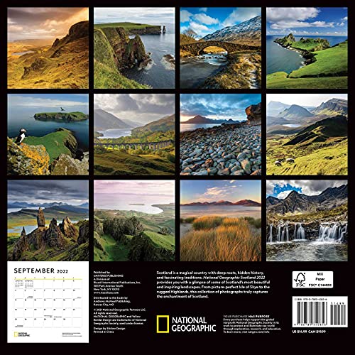 National Geographic: Scotland 2022 Wall Calendar