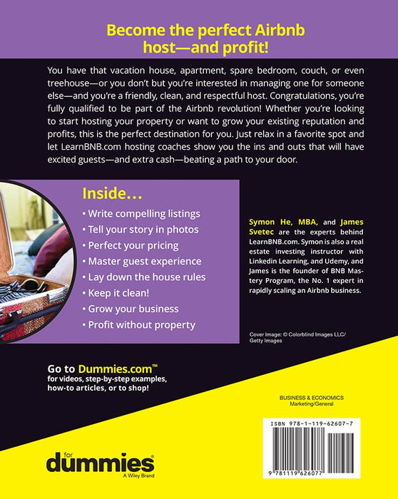 Airbnb For Dummies (For Dummies (Business & Personal Finance))