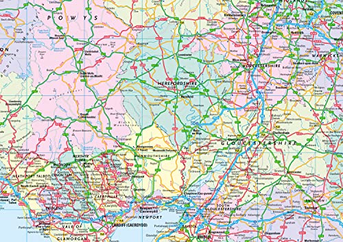 Collins Road Atlas – 2023 GB Map of Britain: Folded Road Map
