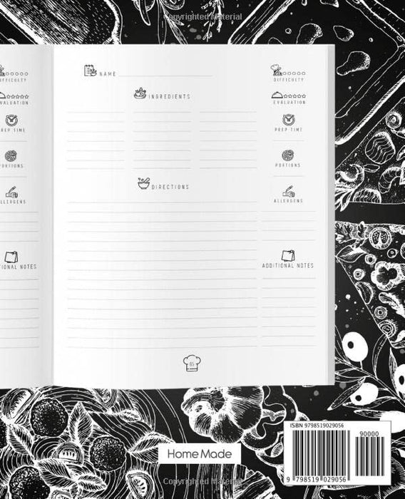 My Delicious Recipes: Blank Recipe Book To Write In: Note Down Your 100 Favorite Recipes In This Do-It-Yourself Cookbook