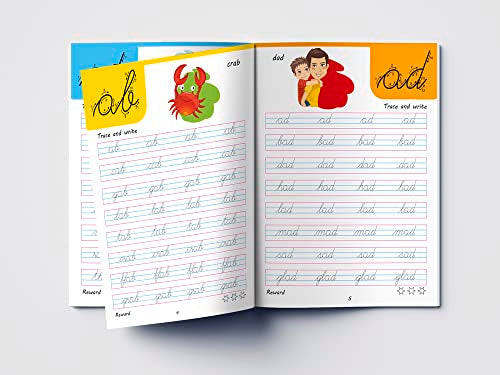 Cursive Handwriting: Word Family: Practice Workbook For Children