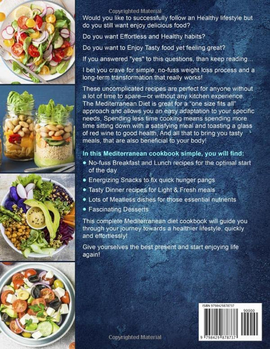 Mediterranean Diet Cookbook for Beginners: 1000 Affordable and Delicious Recipes for Healthy Living( 21 Days Meal Plan Included)