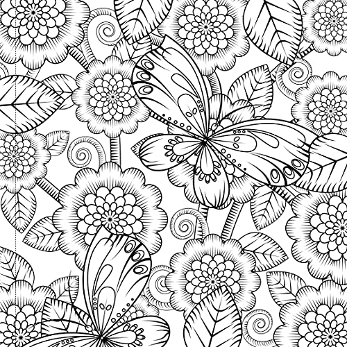 Nature, Garden and Forest: Colouring Books for Adults with Tear Out Sheets (Adult Colouring Book) [Paperback] Wonder House Books Editorial