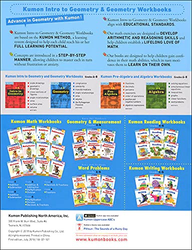 Kumon Geometry-Grades 6-8 (Kumon Middle School Math Workbooks) (Kumon Middle School Geometry)
