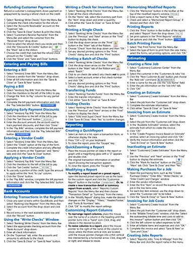 QuickBooks Desktop Pro 2021 Quick Reference Training Card - Laminated Tutorial Guide Cheat Sheet (Instructions and Tips)