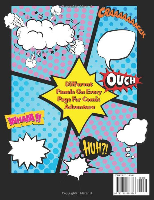 Blank Comic Book Notebook For Kids : Create Your Own Comics, Comic Book Strip Templates For Drawing: Super Hero Comics