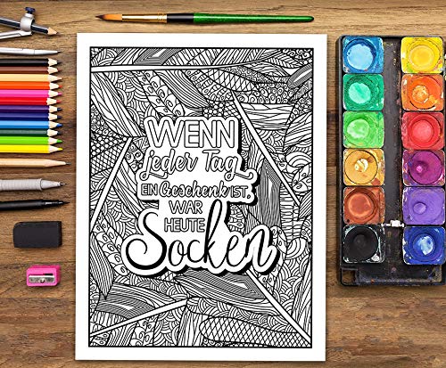 Ein bissiges Malbuch für Erwachsene (German Edition)
