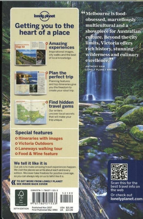 Lonely Planet Melbourne & Victoria 10 (Travel Guide)