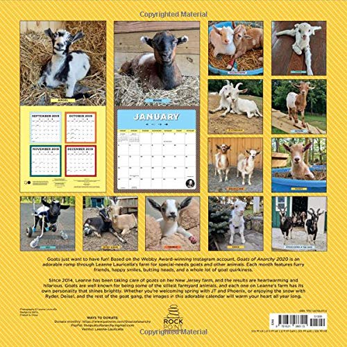 Goats of Anarchy 2020: 16 Month Calendar September 2019 Through December 2020